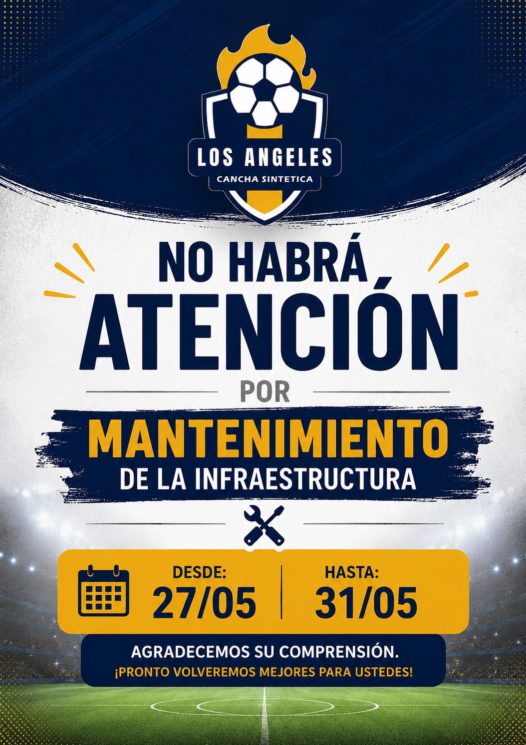 Mantenimiento Mayo 2026